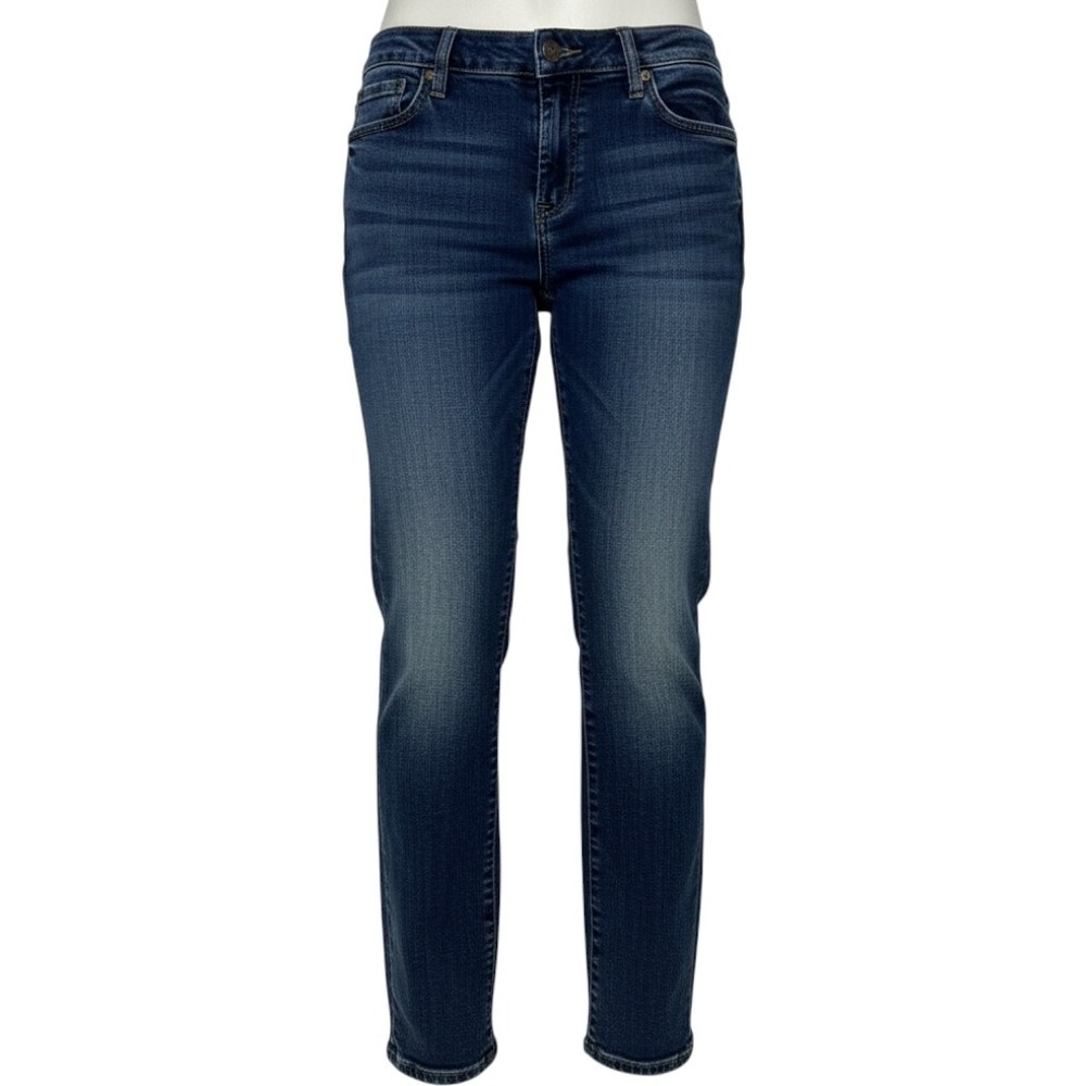 Kut from the Kloth Straight Leg Jeans Dark Wash Denim Blue